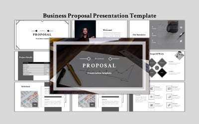 商业计划书-现代商业PowerPoint模板