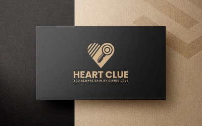 Heart Clue Logo Template