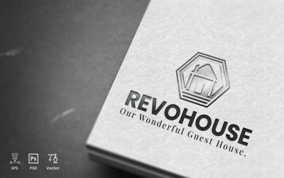 Modelo de logotipo RevoHouse