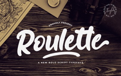 Roulette - Carattere corsivo in grassetto