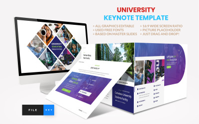 Université - Education College - Modèle Keynote
