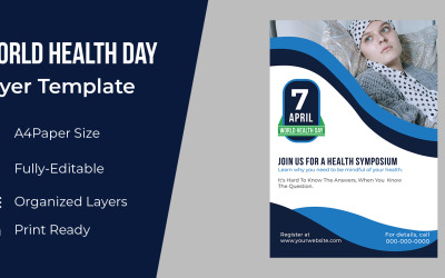 International World Health Day Flyer Corporate Identity