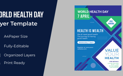 Professione Flyer Design Giornata mondiale della salute Identità aziendale