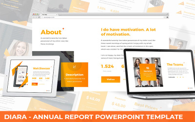 Diara - PowerPoint-sjabloon voor jaarverslag