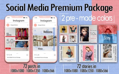 Forfait premium de vente de mode - Médias sociaux