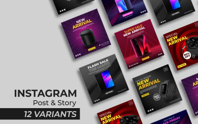 GADGET SERIES II - Instagram Post e Story Social Media Template