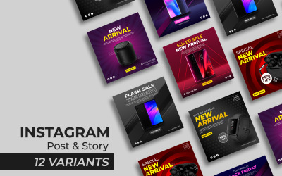 GADGET SERIES II - šablona pro sociální média Instagram Post and Story