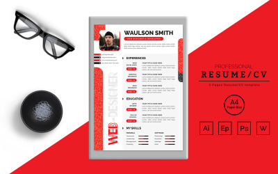 Waulson Smith – CV Design for a Web Designer Printable Resume Templates #171022