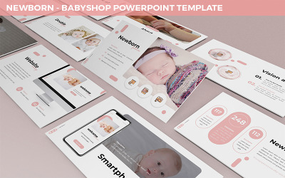 新生儿-Babyshop PowerPoint模板