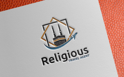 Muszlim utazási ügynök logó sablon