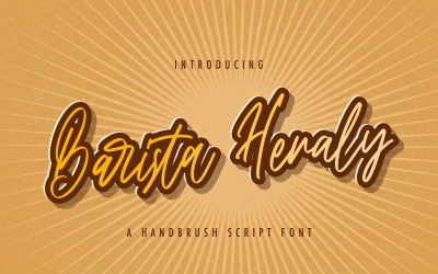 Barista Heraly - Handskrivet typsnitt