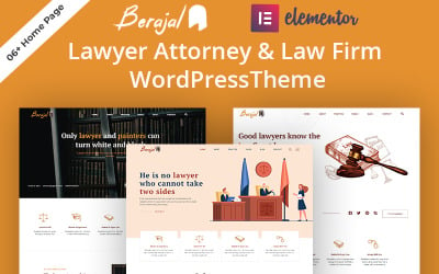Berajal - Тема WordPress юриста адвоката та юридичної фірми