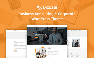 Bizcale – Tema de WordPress para elementor corporativo de consultoría de negocios