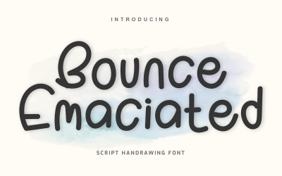 Bounce Emaciated Font