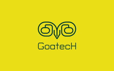 Cabra - Plantilla de logotipo de Tech Line
