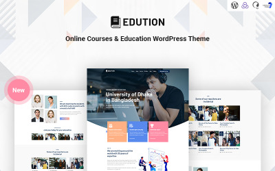 Edution - Cursos Online e Tema de WordPress Responsivo de Educação