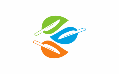 Blattmesser-Logo-Vorlage