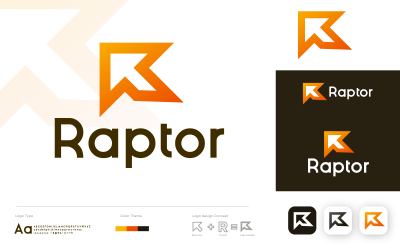 R slovo Logo šablona