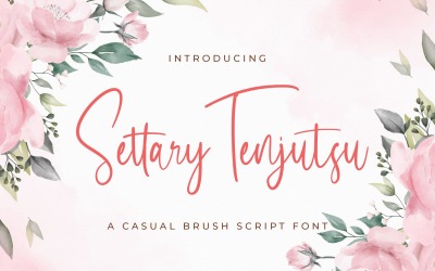 Settary Tenjutsu - рукописний шрифт