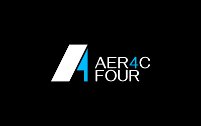 Lettera A4 - Modello di logo tipografico