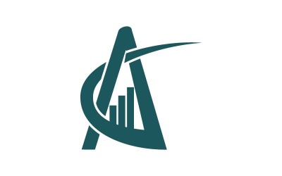Abbreviazione di affari Lettera A Logo Templare