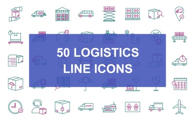 50 logistických linek, dvě barevné ikony