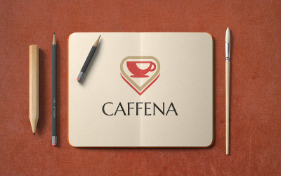 Дизайн логотипа Caffena