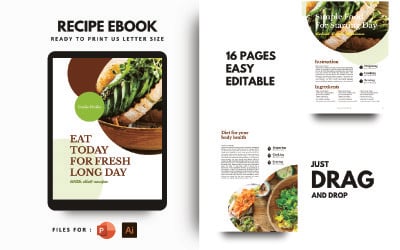 Diät heute Rezepte eBook PowerPoint Präsentationsvorlage