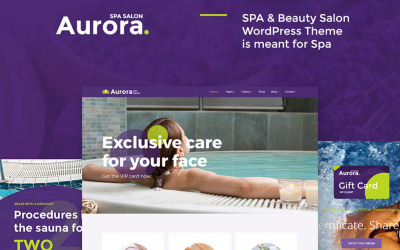 Responsive Aurora Spa & Beauty Salon WordPress Theme #171763
