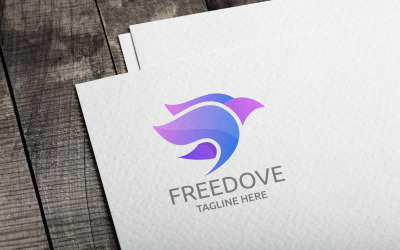 Бесплатный шаблон логотипа Dove