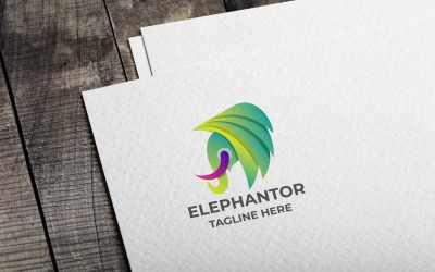 Modèle de logo Elephantor