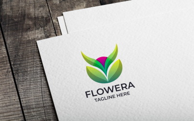 Modelo de logotipo Flowera