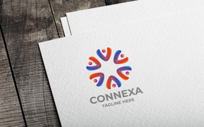 Plantilla de logotipo de Connexa