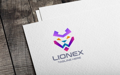 Plantilla de logotipo Lionex