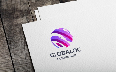 Шаблон логотипа Globaloc