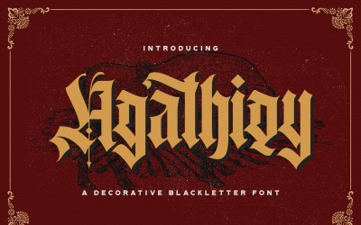Agathiqy - Carattere Blackletter
