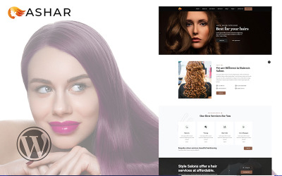 "Ashar Hair Dresser Salon WooCommerce Theme" Responsive WooCommerce Thema №171941