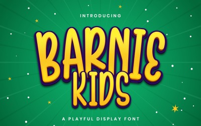 Barnie Kids - Playful Display Font