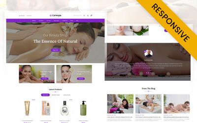 CareSpa - Tema responsivo Opencart de loja de spa