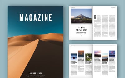 Diseño de revista (A4 / EE. UU.)