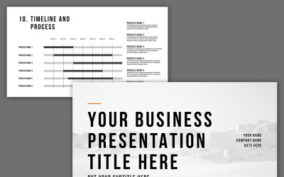 Pitch Deck Business Presentation - Vorlage für Unternehmensidentität