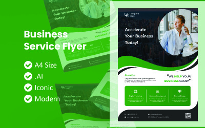 Business Nature Brochure Szablon tożsamości korporacyjnej