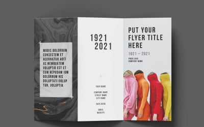Trifold Flyer Layout - Corporate Identity Template