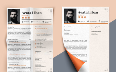 Aeata Liban - Web Developer Modelos de currículo para impressão