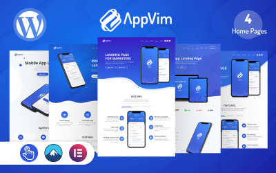 AppVim - Tema WordPress da página de destino do aplicativo