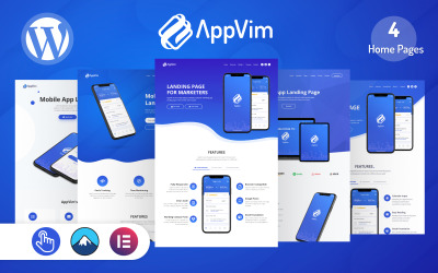 AppVim - Úvodní stránka aplikace WordPress