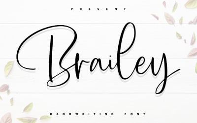 Brailey | Police d&amp;#39;écriture manuscrite