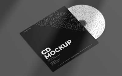 Kwadratowa okładka CD i makieta CD