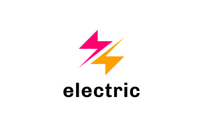 Bokstaven Z elektrisk logotyp