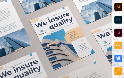 Professional Insurance Agency Flyer - Corporate Identity Template